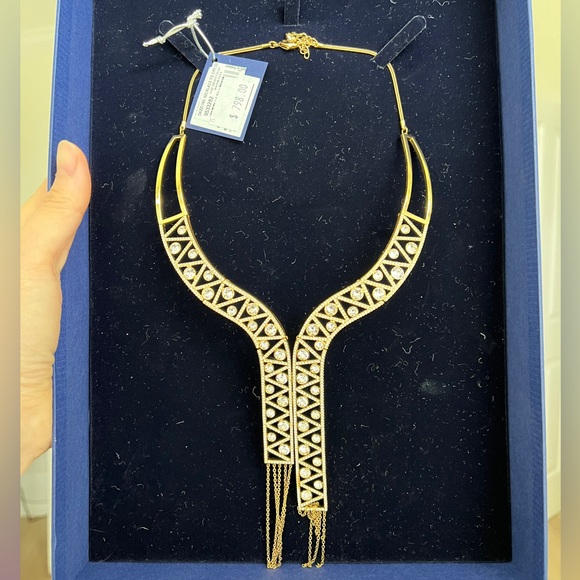NIB New in Box Swarovski Crystal Bib Necklace - Picture 6 of 7